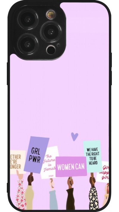 Coque iPhone 14 Pro Max - Silicone rigide noir Womens day 2026 9