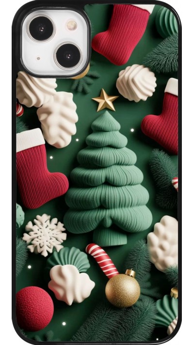 Coque iPhone 14 Plus - Christmas 25 Christmas textiles