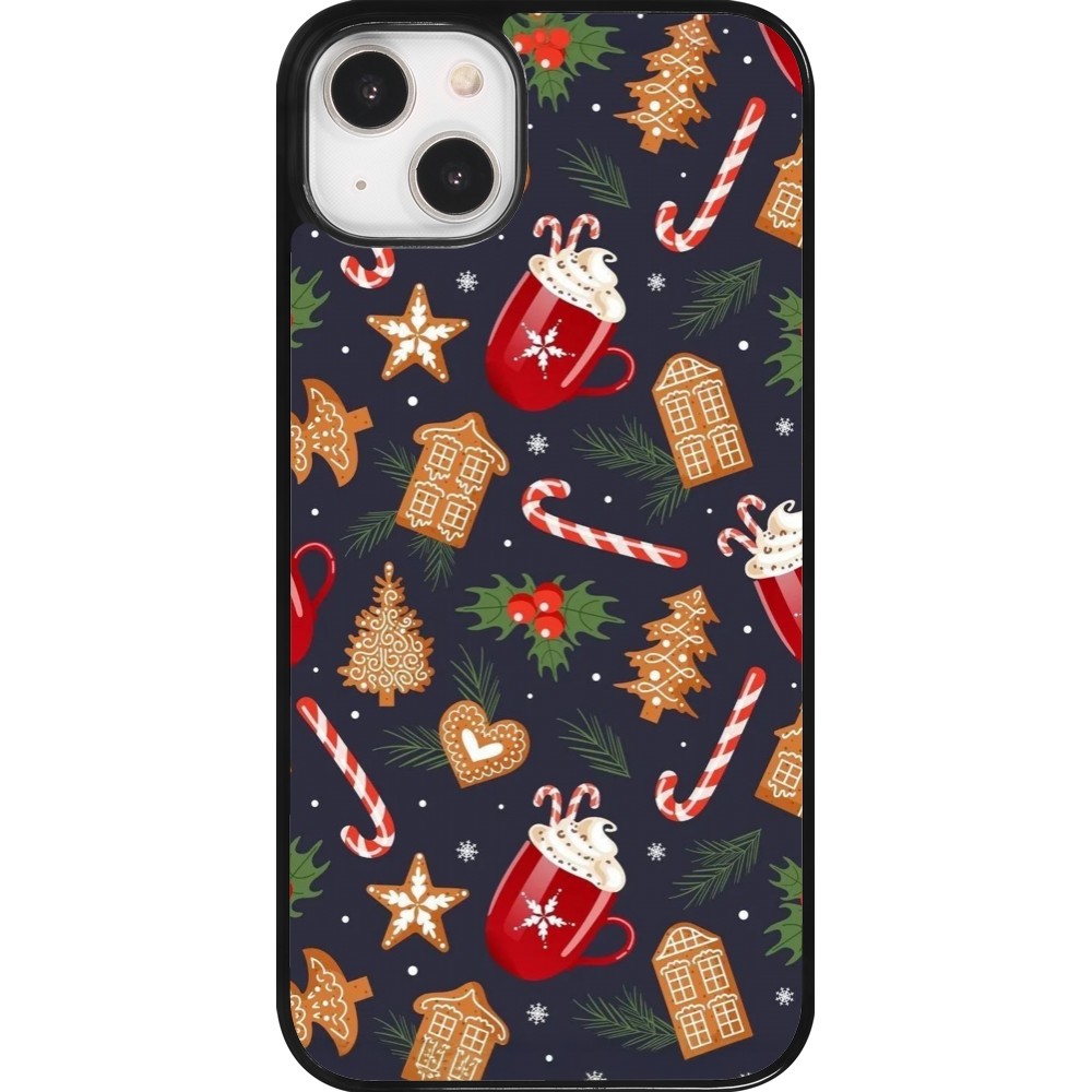 Coque iPhone 14 Plus - Christmas 25 Pattern Gingerbread House