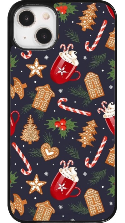 Coque iPhone 14 Plus - Christmas 25 Pattern Gingerbread House