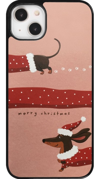 Coque iPhone 14 Plus - Christmas 25 Teckel Merry Xmas