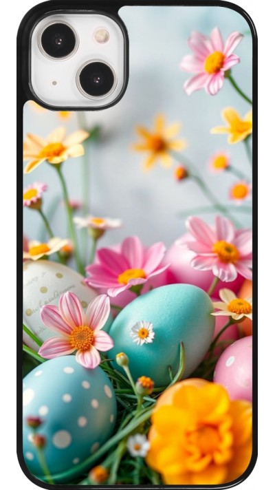 Coque iPhone 14 Plus - Easter 2026 Eggs with flowers
