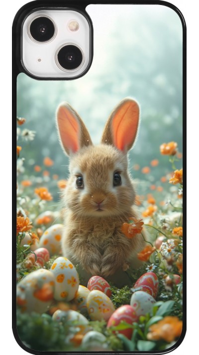 Coque iPhone 14 Plus - Easter 2026 Rabbit in the garden