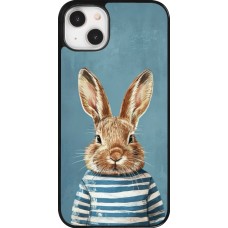 Coque iPhone 14 Plus - Easter 2026 Rabbit navy