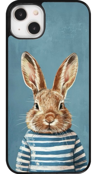 Coque iPhone 14 Plus - Easter 2026 Rabbit navy