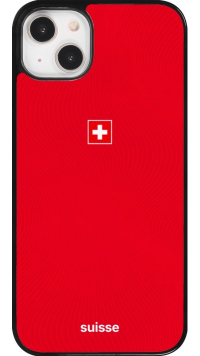Coque iPhone 14 Plus - Maillot de football Suisse 2026 personnalisable
