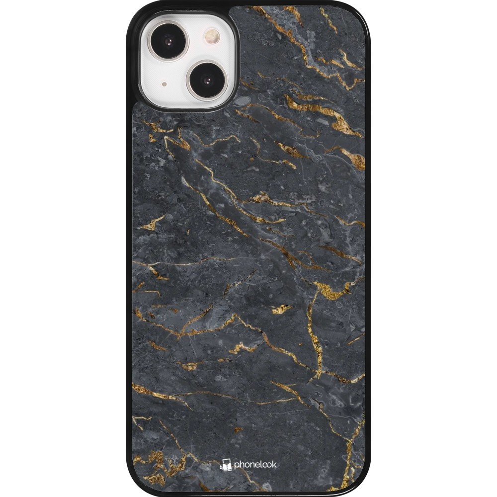 iPhone 14 Plus Case Hülle - Grey Gold Marble