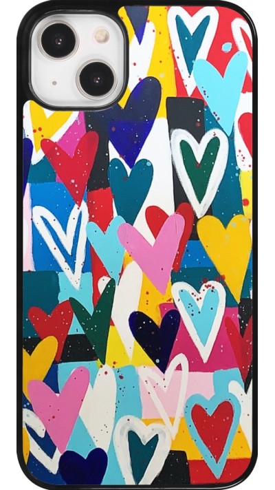 iPhone 14 Plus Case Hülle - Joyful Hearts