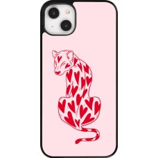 Coque iPhone 14 Plus - Leopard with hearts 2026
