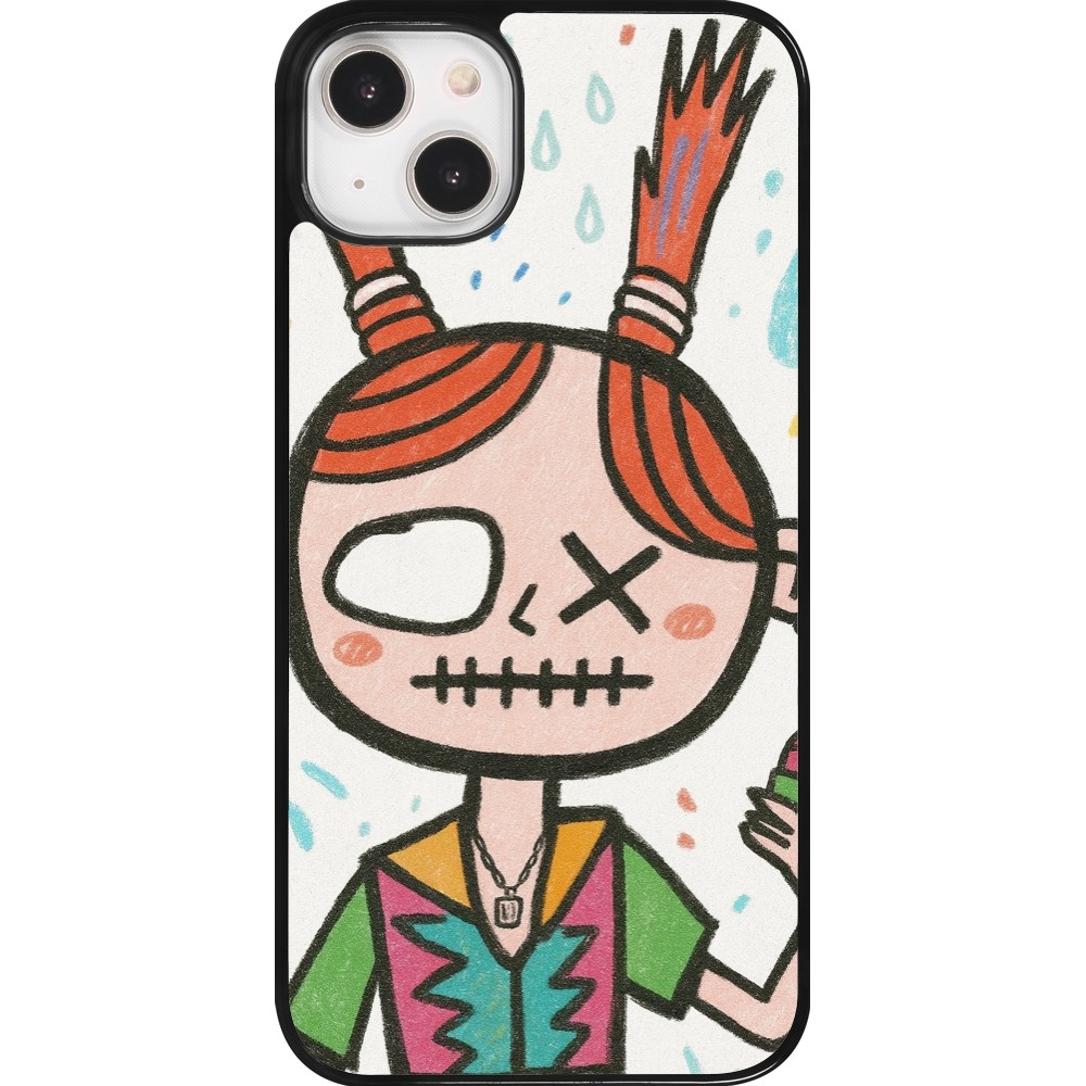 Coque iPhone 14 Plus - Little Girl Sketch