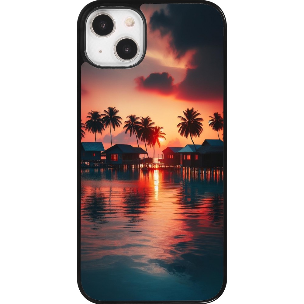 Coque iPhone 14 Plus - Paradis Maldives