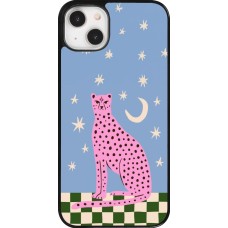Coque iPhone 14 Plus - Pink leopard with stars 2026