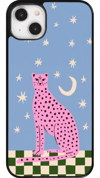 Coque iPhone 14 Plus - Pink leopard with stars 2026