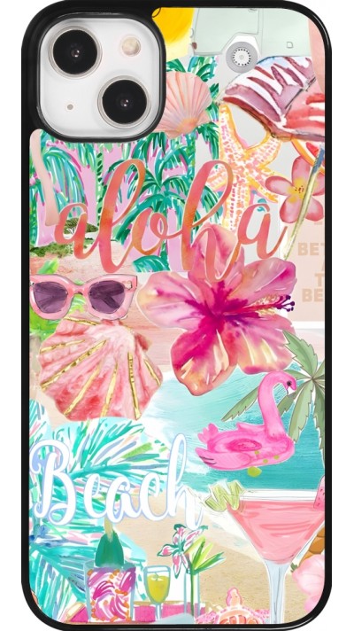 Coque iPhone 14 Plus - Preppy Collage Aloha