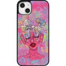 Coque iPhone 14 Plus - Psychedelic pink mushroom