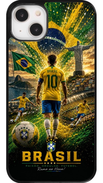 Coque iPhone 14 Plus - Football Bre?sil splash 2026