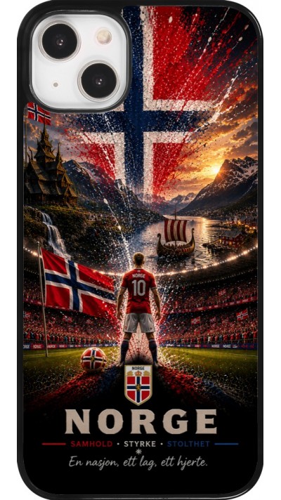 Coque iPhone 14 Plus - Football Norvège splash 2026