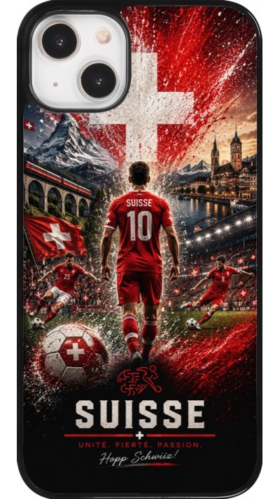 Coque iPhone 14 Plus - Football Suisse splash 2026