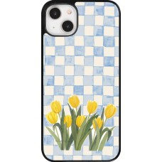 Coque iPhone 14 Plus - Blue vichy tulips 2026
