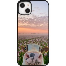 Coque iPhone 14 Plus - Cow with tulips 2026