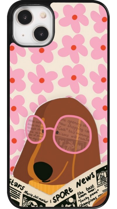 Coque iPhone 14 Plus - Dog with newspaper 2026