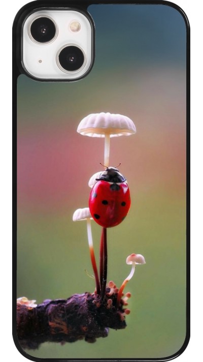 Coque iPhone 14 Plus - Ladybird on a mushroom 2026
