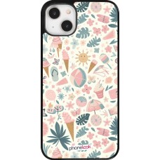 iPhone 14 Plus Case Hülle - Sommer Pink Muster