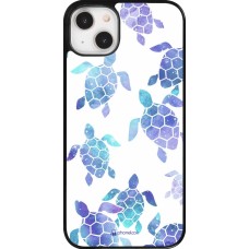 iPhone 14 Plus Case Hülle - Turtles pattern watercolor