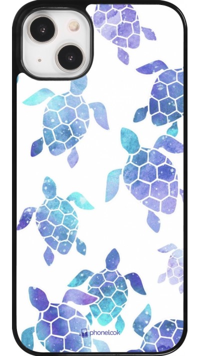 Coque iPhone 14 Plus - Turtles pattern watercolor