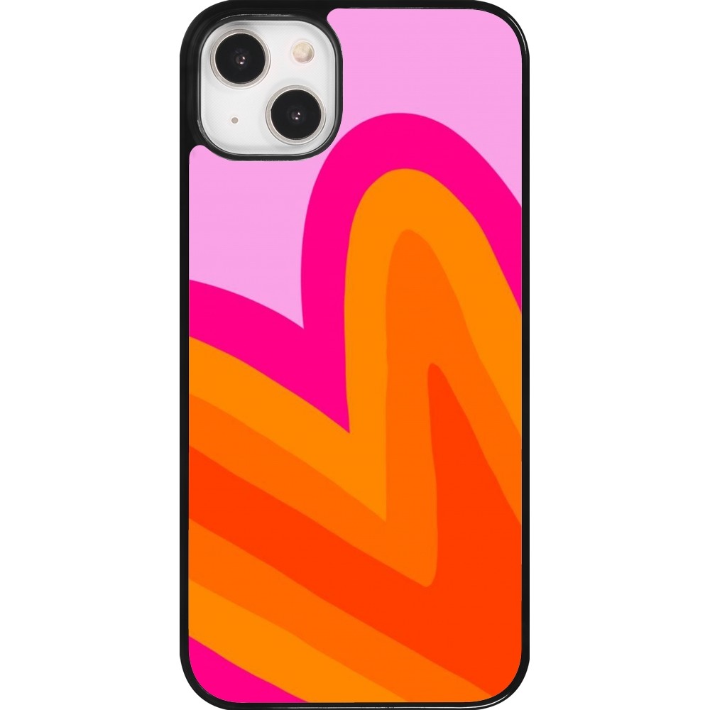 Coque iPhone 14 Plus - Valentine 2024 heart gradient