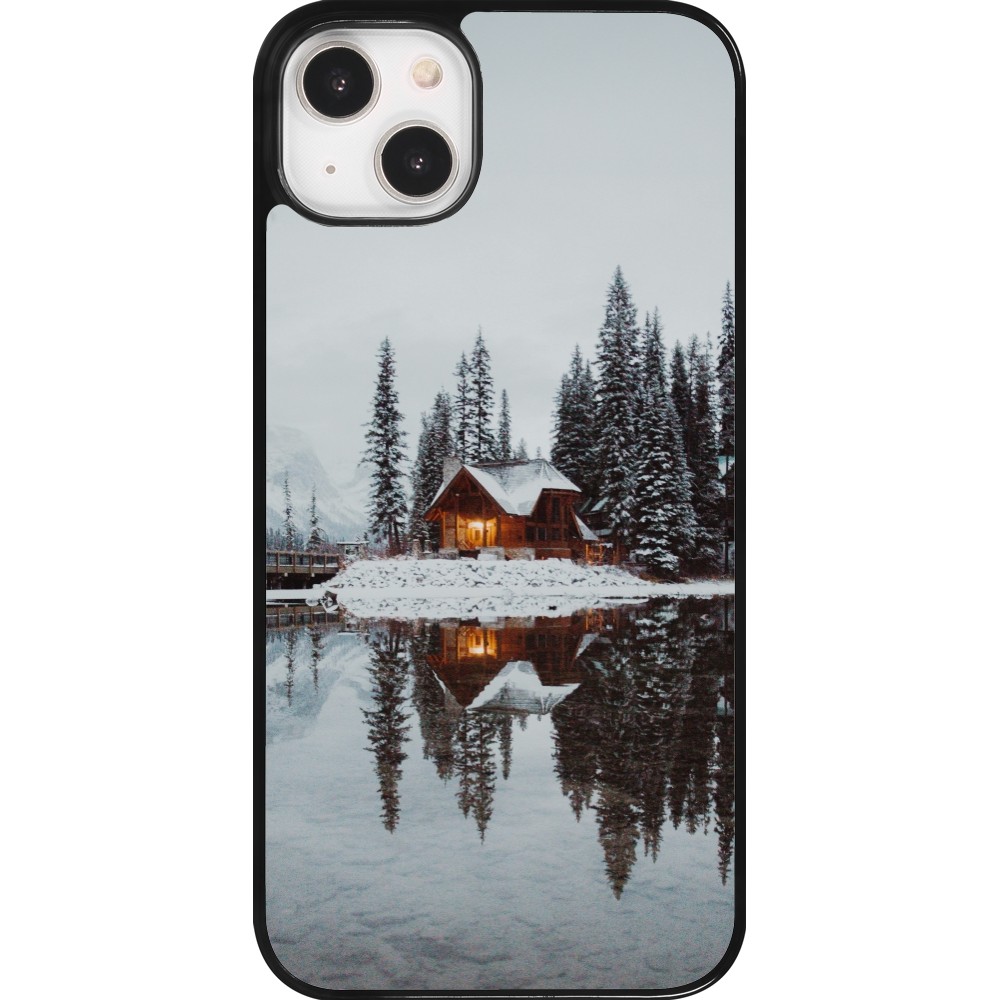 Coque iPhone 14 Plus - Winter 25 Winter house forest afternoon