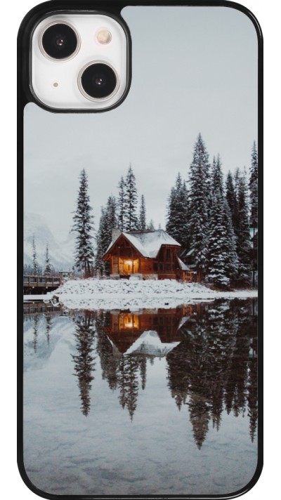 Coque iPhone 14 Plus - Winter 25 Winter house forest afternoon