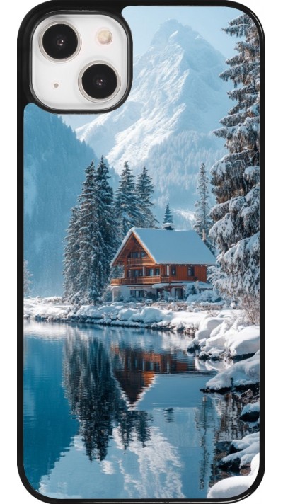 Coque iPhone 14 Plus - Winter 25 Winter house forest day