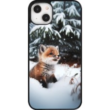 Coque iPhone 14 Plus - Noël 2023 Renardeau sapin