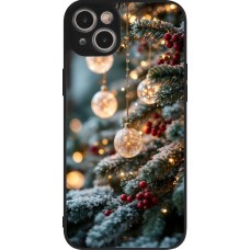 Coque iPhone 14 Plus - Silicone rigide noir Christmas 25 Xmas Decorated Tree
