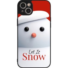 Coque iPhone 14 Plus - Silicone rigide noir Christmas 25 Xmas Snowman