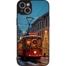 iPhone 14 Plus Case Hülle - Silikon schwarz Christmas 25 Xmas Train