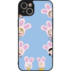 Coque iPhone 14 Plus - Silicone rigide noir Easter 2026 Snoopy