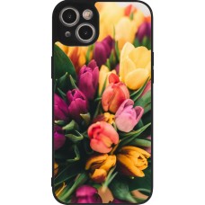 Coque iPhone 14 Plus - Silicone rigide noir Bouquet of tulips 2026