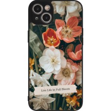 Coque iPhone 14 Plus - Silicone rigide noir Full Bloom 2026