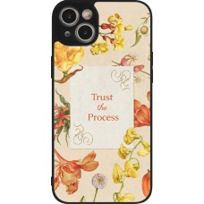 Coque iPhone 14 Plus - Silicone rigide noir Trust the process 2026