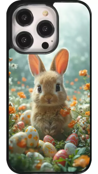 Coque iPhone 14 Pro - Easter 2026 Rabbit in the garden