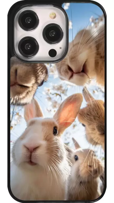 Coque iPhone 14 Pro - Easter 2026 Rabbits
