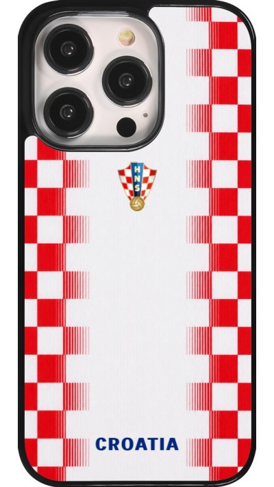 Coque iPhone 14 Pro - Maillot de football Croatie 2026 personnalisable