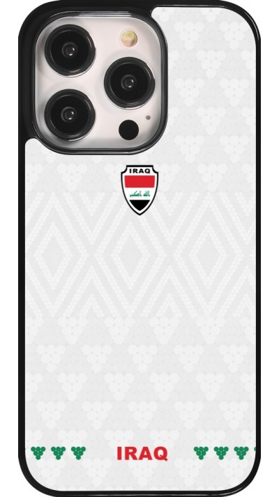 Coque iPhone 14 Pro - Maillot de football Irak 2026 personnalisable