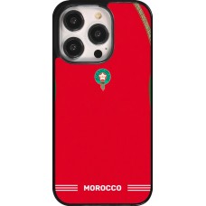 Coque iPhone 14 Pro - Maillot de football Maroc 2026 personnalisable