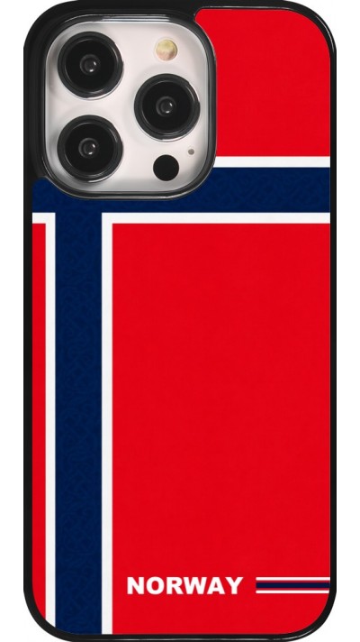 Coque iPhone 14 Pro - Maillot de football Norvège 2026 personnalisable