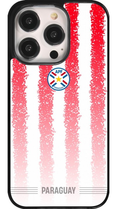 iPhone 14 Pro Case Hülle - Paraguay 2026 personalisierbares Fussballtrikot
