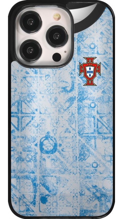 Coque iPhone 14 Pro - Maillot de football Portugal Extérieur personnalisable