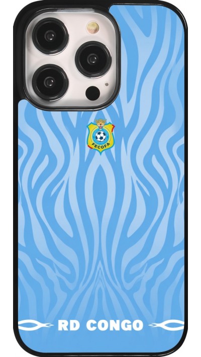 Coque iPhone 14 Pro - Maillot de football RD Congo 2026 personnalisable
